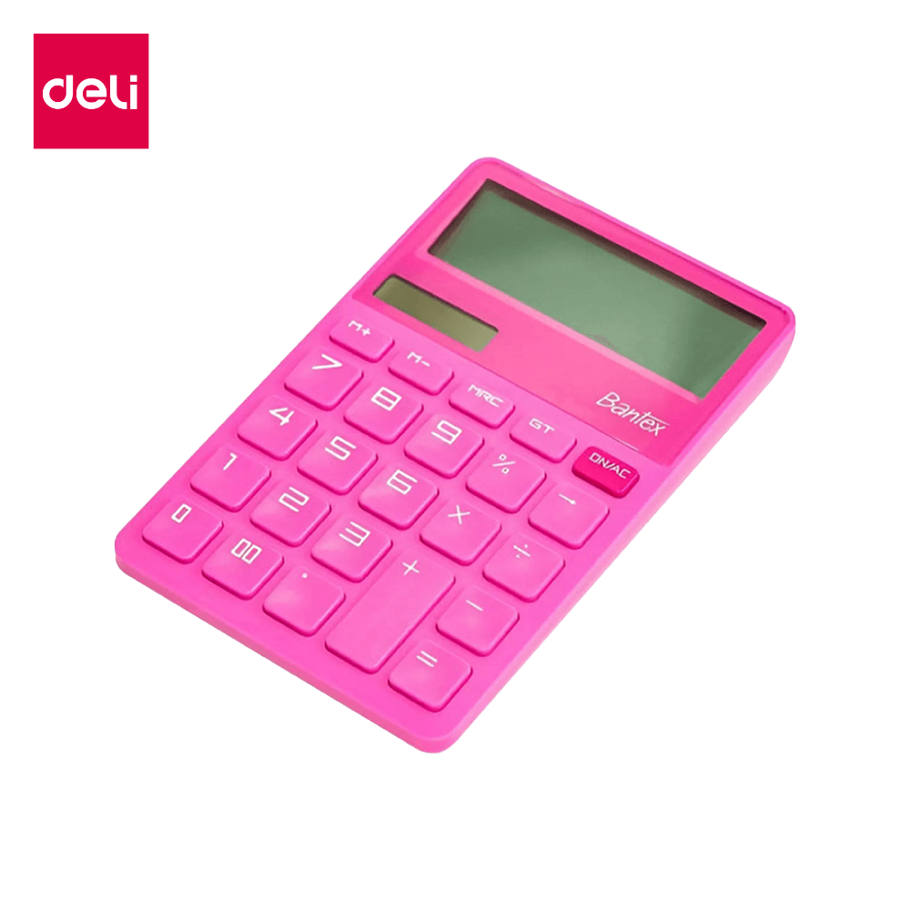 เครื่องคิดเลข BANTEX BD4312-PK-01 สีชมพู